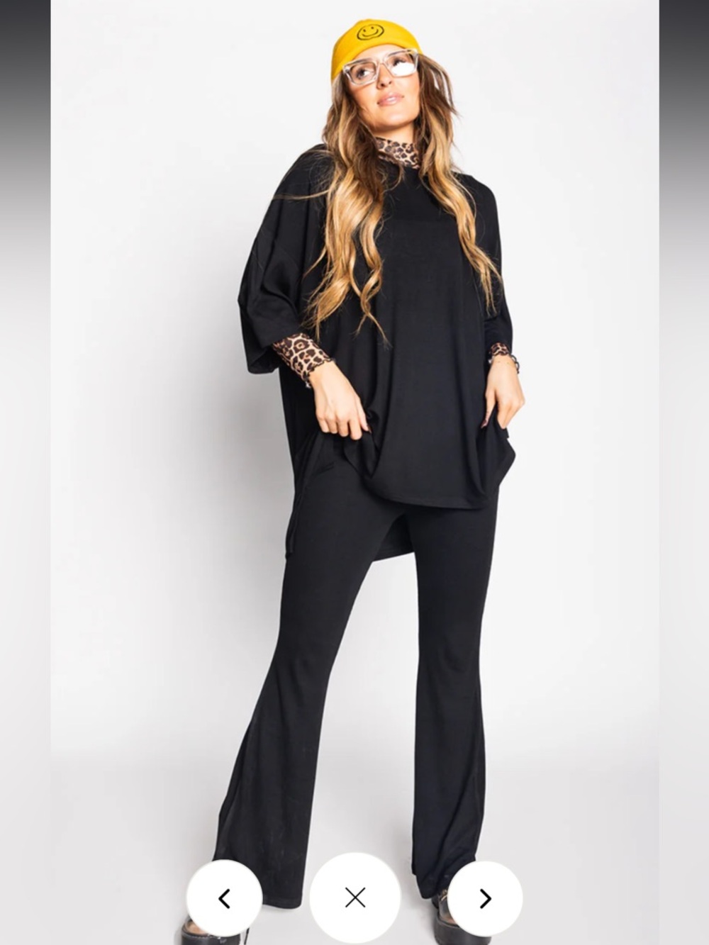 Black Wide-Leg Ponte Pants - Women's Comfortable Flare